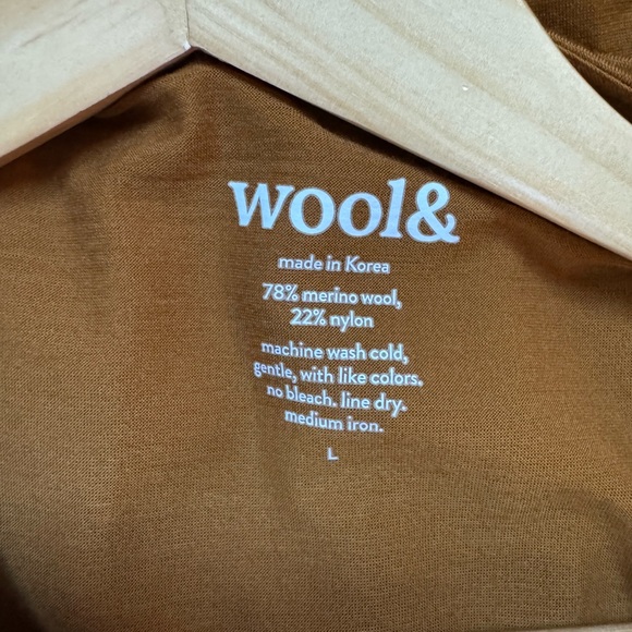 Wool& Sofia Fit & Flare Dress Sleeveless Large Merino Wool Sustainable Vacation - Picture 8 of 11